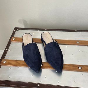 Cole Haan Navy Piper Suede Mule - Size 7.5